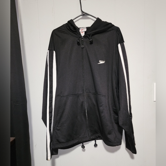 Speedo Black And White Zip Jacket - Picture 10 of 14